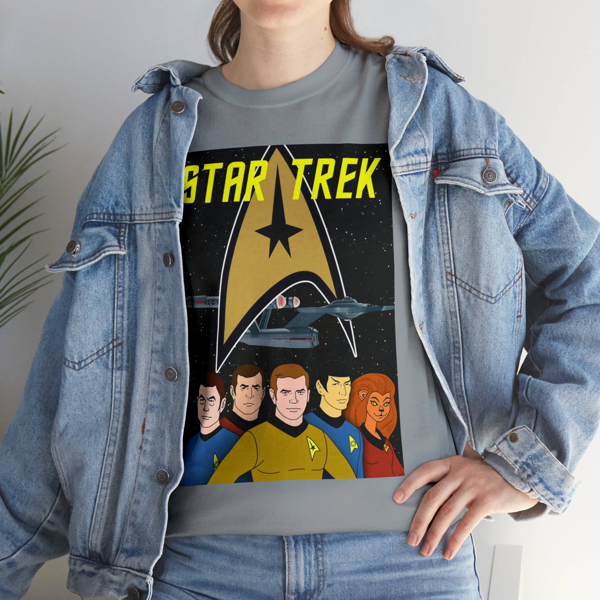 Star Trek Cartoon- Unisex Heavy Cotton T-Shirt - Creations by Chris and Carlos